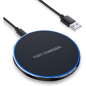 KALANKA-Chargeur sans Fil Rapide 15 W Chargeur &agrave; Induction Station de Charge Compatible avec iPhone 16 15 14 13 12 11 Pro Max/Pro/Mini/XS/XR/X/8 Plus;Samsung/Huawei - Neuf