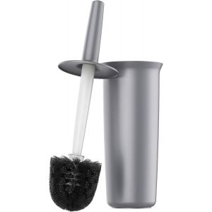 KALANKA-Brosse WC Balayette WC avec Support pour Salle de Bain, Gris, Lot de 1 - Neuf