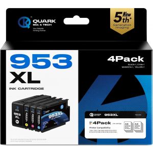 ERYI-Lot De 4 Cartouches D'Encre 953Xl 953Xl De Rechange Pour Hp Officejet Pro 7720 7730 7740 8210 8216 8218 8710 8720 8725 8730 8740 (Noir, Cyan, Magenta, Jaune) - Neuf