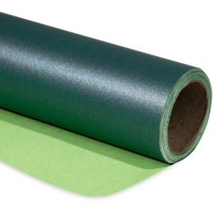 Papier Emballage Vert Mat-Mini Rouleau-Couleur Unie Nacré-Papier Lustré Parfait Pour Mariage,Anniversaire,Noël,Baby Shower-43.2 Cm X 10 M - Neuf