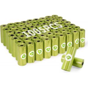 Letnerny-1005 Pièces Sac A Crottes Chien Biodegradable, 67 Rouleaux Sac A Caca Pour Chien Avec Distributeur A Crottes Chien, Portable Et Anti-Fuite Sacs Ramasse-Crottes Pour Chiens 33x22.8cm - Neuf