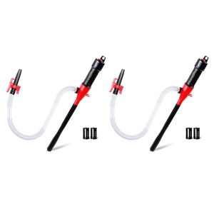 Pompe de transfert de liquide &eacute;lectrique - Siphon &agrave; batterie pour diesel, carburant, eau et produits chimiques - Lot de 2 - Neuf