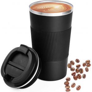 Tasse À Café Réutilisable De 510 Ml Tasse À Café Isolée Sous Vide Tasse De Voyage Portable Adaptée Au Café Chaud/Froid,À L'eau Et Au Thé - Neuf