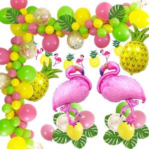 Décoration De Fête Sur La Plage D'hawaï,Accessoires De Fête D'été Tropical,Luau Hawaï,Fête À Thème - Neuf