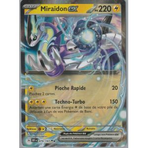 Carte Pok&eacute;mon - Miraidon Ex - 079/197 - Ultra-Rare - Ev3 Flammes Obsidiennes - Neuf
