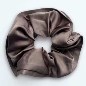 Chouchou Classique Pour Cheveux En Soie Unie Minimaliste Lavande - Neuf