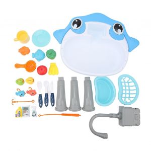 Jeu de p&ecirc;che pour enfants, plateforme de jeu en forme de poisson, circulation d'eau - Neuf