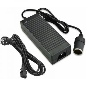 Adaptateur 220V à 12V10A pour prise allume-cigarette de voiture Convertisseur de courant domestique Adaptateur pour aspirateur de voiture Réfrigérateur - Neuf