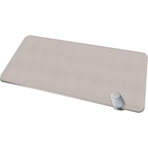 KALANKA-Tapis de bureau en cuir,100x50cm tapis de souris, Sous main bureau antidérapant étendu, Tapis de bureau en cuir PU imperméable, Sous main bureau pour le bureau et la maison (Crème) - Neuf