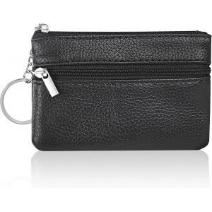 CAUC-Petit Porte-Monnaie Cuir Femme, Mini Porte Monnaie Cuir Mini Petit Portefeuille avec Porte-cl&eacute;s et 3*Compartiments, Mini Coin Purse Wallet pour Homme Femme Fille Enfant Garcon - Neuf