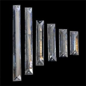 Lustre rectangulaire en cristal suspendu en verre, prisme, pendentif pour eclairage - Neuf