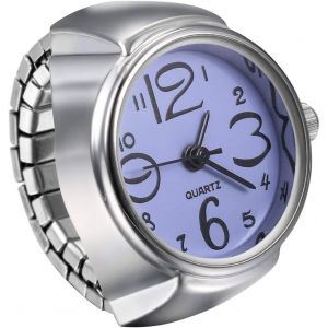 Montre Pour Homme Et Femme Simple Et &Eacute;l&eacute;gant Grand Cadran Num&eacute;rique Cadran Sangle &Eacute;lastique Bague Montre Unisexe.[J527] - Neuf