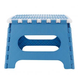 HJLIAN Tabouret pliant en plastique epais, petite chaise, tabouret de massage portable avance, 29 x 22 x 22 cm (bleu) - Neuf