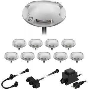 Lampadaire Led Bunda, 4 Lampes, Pour L'extérieur, Praticable, Blanc Chaud, Jeu De 10 Pièces[Amp748202] - Neuf