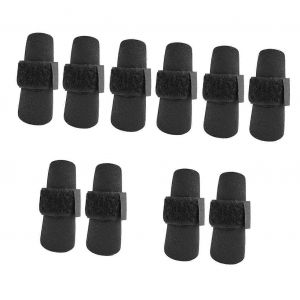 De Basket-Ball Protège-Doigts Planchette À Pince Doigt Attelle À La Bande 5 Séries De Tissu D'oxford Noir Sport Attelle De Doigt, 2pcs Chaque - Neuf