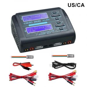 C240 Double Canal Rc Lipo Batterie Balance Chargeur Mod&egrave;le Avion Chargeur Rc Avion Lipo Chargeur De Batterie Us Plug - Neuf