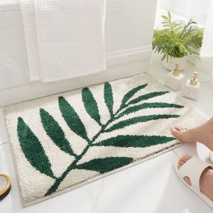 Tapis de bain en bambou antid&eacute;rapant, absorbant et doux - 45 x 65 cm, doux pour la peau, pour une utilisation moderne et minimaliste &agrave; la maison - Neuf