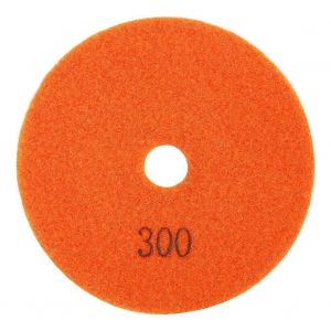 Tampon de polissage diamant rond de 4 pouces Disque de meulage en marbre de granit Outil de polissage humide (300 #) - Neuf