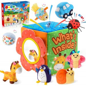 JGD-Jeux Eveil Bebe 6-12 Mois, Jouet Sensoriel Bebe Jeux Bebe 6 9 Mois Jouet Montessori Jouet Bebe 3 4 6 7-10 Mois Montessori Bebe Eveil 0-6 Mois Cadeau Bebe Garcon Fille - Neuf