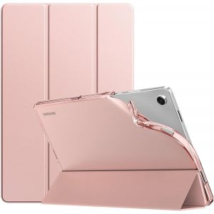 KALANKA-Coque pour Samsung Galaxy Tab A11+ Plus/A9+ Plus 11 Pouces (2025/2023), Coque de Protection Arri&egrave;re Translucide et D&eacute;polie en TPU Souple et Fin, R&eacute;veil/Veille Automatique, Or Rose - Neuf