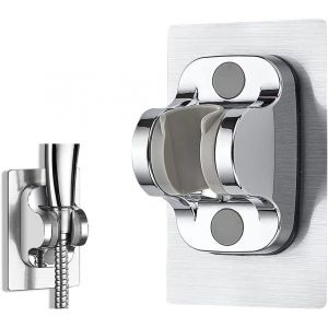 JGD-Support de doucheSupport de douche &agrave; main sans per&ccedil;age Support de Pomme de Douche Mural Support Douchette Universel R&eacute;glable Accessoire de Salle de Bain - Neuf