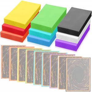 Mdy-Lot De 450 Pochettes Pour Cartes, Pochette Carte Taille Standard 66 X 91 Mm, Card Sleeves Pour Cartes À Collectionner, Cartes De Change, 9 Couleurs - Neuf