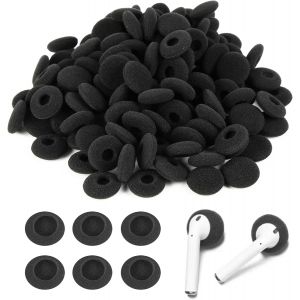 LORANKA-Lot de 100 coussinets de rechange en mousse pour &eacute;couteurs et &eacute;couteurs (trou unique, noir) - Neuf