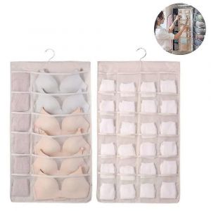 Sac De Rangement Suspendu Avec Cintre En Métal,Rangement Suspendu Double Face - Neuf