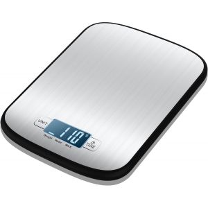 Balance De Cuisine Digitale, Poids En Grammes Et Onces Pour La Cuisson, La Pr&eacute;paration Des Repas Avec &Eacute;cran Lcd, Piles Incluses, Noir - Neuf