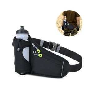 Pr&ecirc;t Pour L'hydratation : Sac Banane De Course &Agrave; Pied R&eacute;glable Avec Porte-Bouteille Et Poches De Rangement Pour Les Modes De Vie Actifs - Neuf