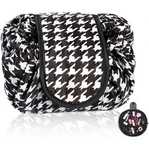 MAA-Trousse de Toilette Paresseuses, Vanity Femme avec Cordon de Serrage, Trousse Maquillage, Trousse de Toilette Voyage, Trousses de Toilette, Trousse de Maquillage pour Femme Fille (Noir) - Neuf