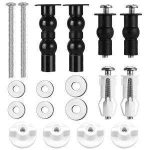 6 Pi&egrave;ces Fixation Abattant WC Vis, Universel Fixation de Si&egrave;ge de Toilette, Abattant WC Fixations Charni&egrave;res, Fixations WC Si&egrave;ge de Boulons &agrave; Expansion - Neuf