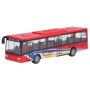 Mod&egrave;le d'autobus jouet alliage rouge r&eacute;aliste vif petit mod&egrave;le d'autobus portable voiture ornement cadeau pour les plus de 3 ans - Neuf