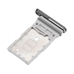 Tiroir Double Nano SIM pour Galaxy S22 Ultra Service Pack Samsung Noir - Neuf