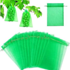 Sachets De Protection Pour Raisins, 100 Sachets En Organza Pour Fruits Et L&eacute;gumes Avec Cordon De Serrage - Neuf