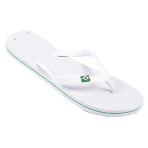 Tong Homme Mode Brasil Zap4000 Blanc - 44 - Neuf