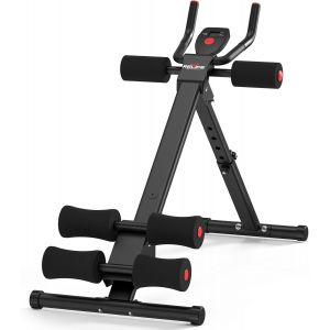Mevronisshop-Machine D'abdominaux Entra&icirc;neur Pliable Banc Abdos Inclinable &Eacute;quipement De Musculation Pour Gym &Agrave; Domicile Fitness Multifonction Abdos Cuisses Fessiers Home Gym - Neuf