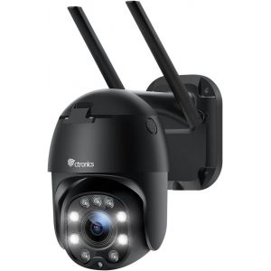 5X Zoom Optique Caméra Surveillance Wifi Extérieure Caméra 1080P Détection Humaine Suivi Automatique 355° 90°Vision Nocturne Colorée Audio Bidirectionnel Étanche Ip66 - Neuf