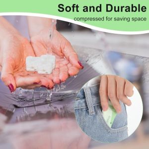 Tzf-40x Serviettes Compressées Lingettes Jetables Le Visage Comprimés Mini Lingettes Mains Serviettes Visage Emballées Individuellement Serviette Voyage Compressée Serviette Compressée Gant Toilette - Neuf