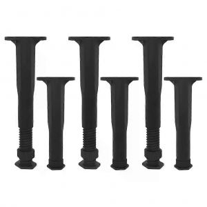 6 Pcs Cadre De Lit Support Pieds Matériel Réglable Pieds Remplacements Centre De Lit Pour La Hauteur Des Meubles - Neuf