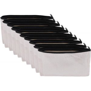 KAL-Lot De 10 Trousses Vierges En Toile Pour Loisirs Cr&eacute;atifs, Stylos, Maquillage, Trousse &Agrave; Crayons En Toile De Coton, Sac De Voyage - Neuf