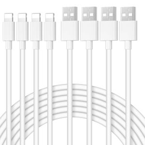 TRAHOO-Cable iPhone 1M+1M+2M+2M/Lot de 4 [Apple MFi Certified], C&acirc;ble Lightning Cable USB iphone 2M Charge Rapide Fil Chargeur iphone Cordon pour iPhone 14 13 12 11 Pro Max XS XR X 8 7 6 5 SE, iPad, - Neuf