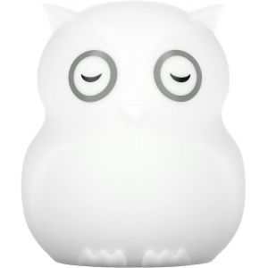 - Hib&uuml; - Veilleuse Rechargeable Pour B&eacute;b&eacute; Et Enfants Avec T&eacute;l&eacute;commande, Lampe De Chevet Portable En Silicone Pour La Chambre Des Tout-Petits - Lumi&egrave;re Led Multicolore Blanc 1 Unit&eacute; (Lot De 1) - Neuf