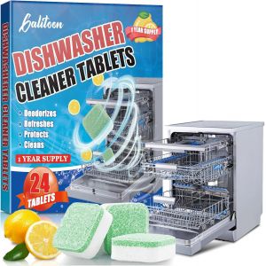 KAL-Spugne Per La Pulizia Della Cucina, Bagno, Casa, 6 Spugne Pastilles De Nettoyage Pour Lave-Vaisselle, Paquet De 24 Nettoyant Lave-Vaisselle, Élimine Efficacement La Graisse (1, Bleu) - Neuf