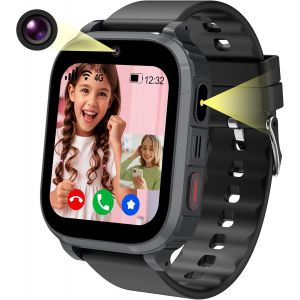 Chenquansarl-4g Montre Connectée Enfant Gps, Montre Gps Enfant Tracker Avec Appel Vidéo Sos Réveil Appareil Caméra Ip68 Mode Scolaire Jeux Chat, Montre Intelligenteenfant Cadeau Pour Filles Et Garçon - Neuf