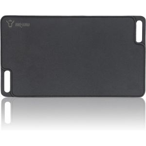 LETNERNY-Plaque De Cuisson En Fonte Avec Poignées - 45 X 25,5 Cm - Plaque Réversible, Utilisable Des Deux Côtés - Rectangulaire, Universelle Et Massive - Pour Charbon De Bois Et Gaz - Accessoires De - Neuf