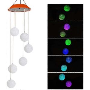 Carillons éoliens pour l'extérieur,carillons éoliens solaire jardin lumière jardin éclairage solaire décoration garde - Neuf