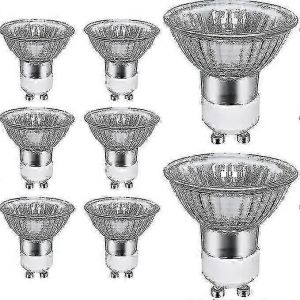 Ampoules Halogènes Gu10,Paquet De 8 Projecteurs Halogènes Gu10 50w,Ac 220v-240v,700 Lumens,2700k Warm S202412273380 - Neuf