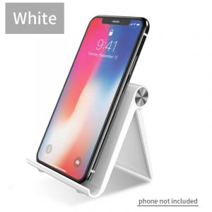 Support De Téléphone Support De Smartphone Mobile Support De Tablette Pour Iphone Bureau Support De Téléphone Portable Support De Support Mobile Portable-White- - Neuf