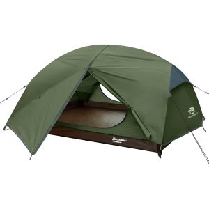 Letnerny-Tente 2-3 Personnes Tente De Camping Tente Dôme Étanche Légère, Ventilée Deux Portes Facile À Monter Tente De Camping 3-4 Saisons Adaptée À La Randonnée En Plein Air Et À L'alpinisme - Neuf